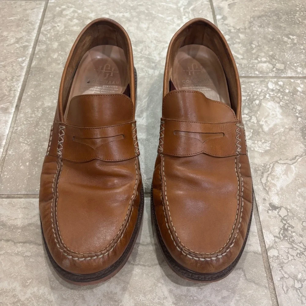 Cole Haan Mens American Classics Penny Loafer British Tan Leather C38740 11.5 M